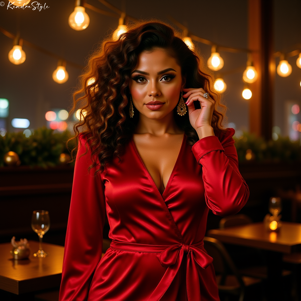 Elegant Red Party Dress