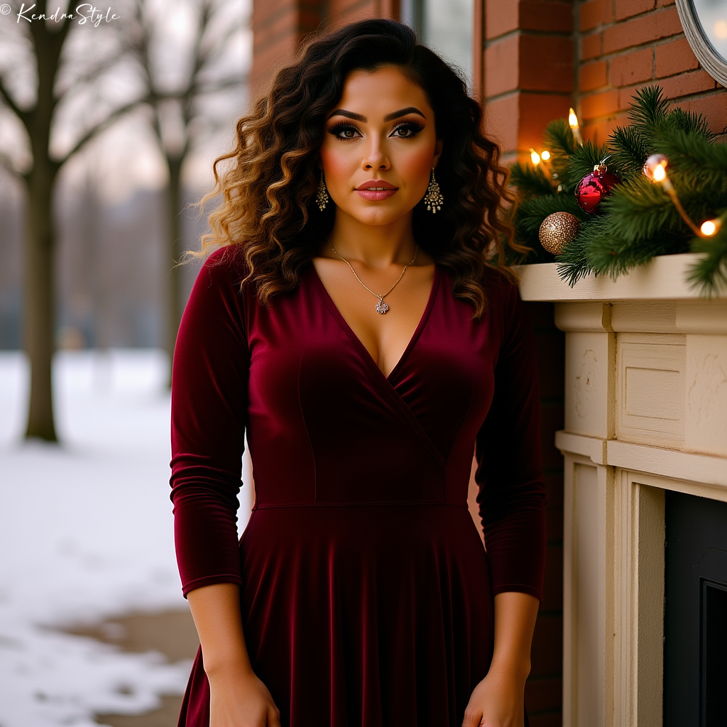 Bold Red Holiday Dress