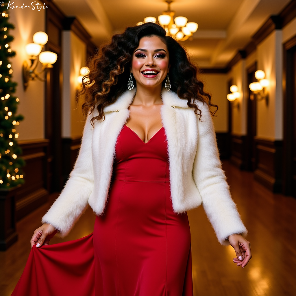 Classic Red Christmas Dress