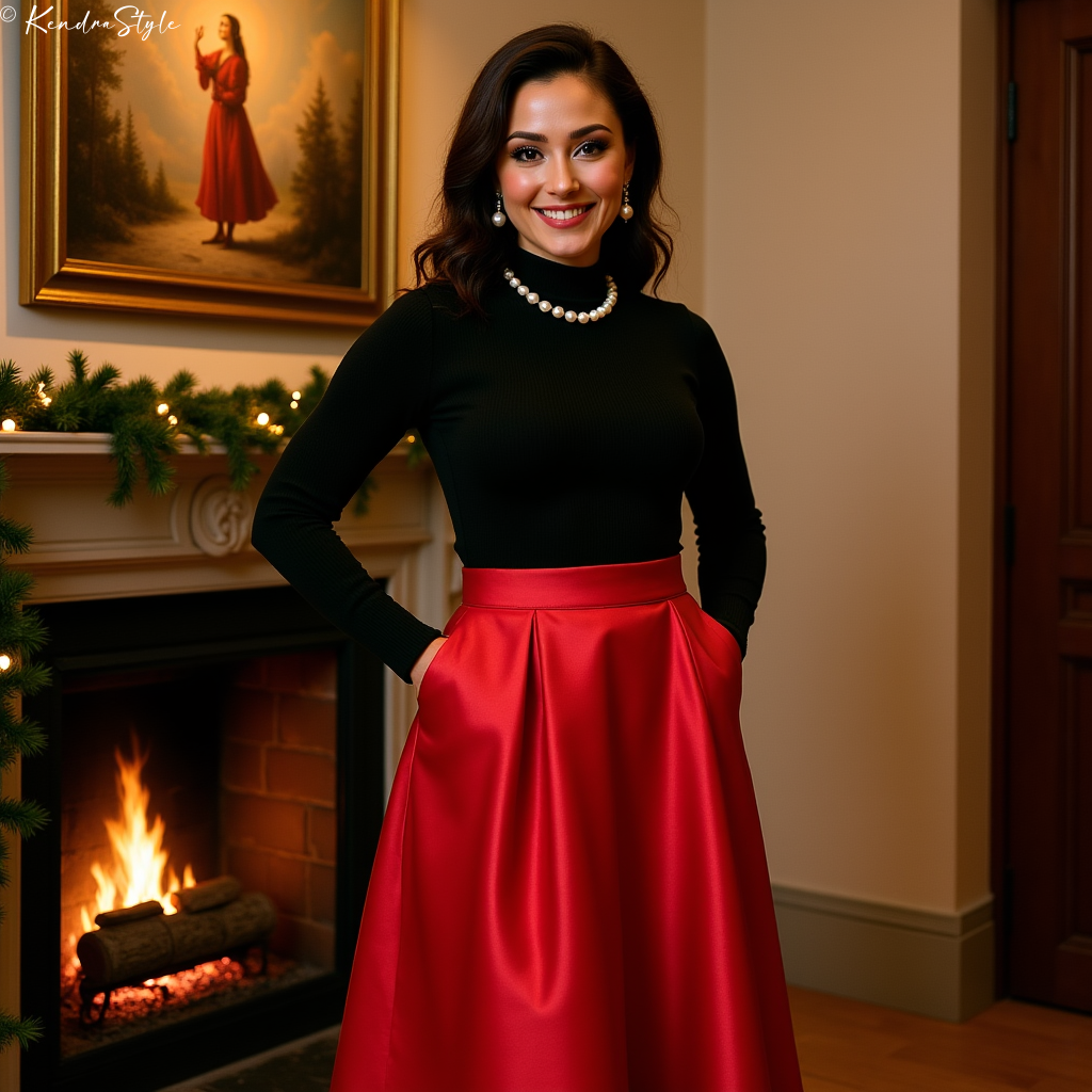 Black Sophisticated Christmas Dress