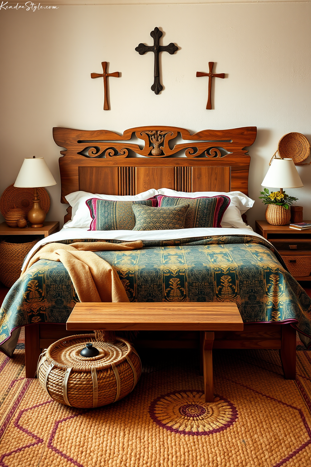 Bedroom with Kente Accents