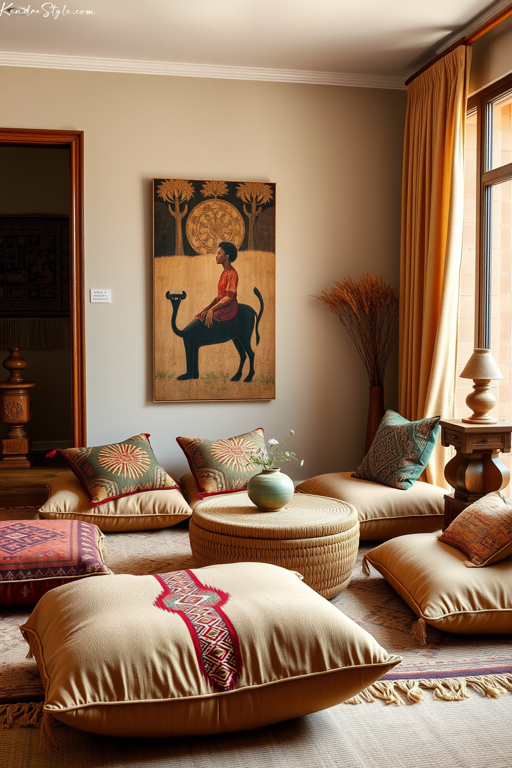 Casual Afro Boho Lounge