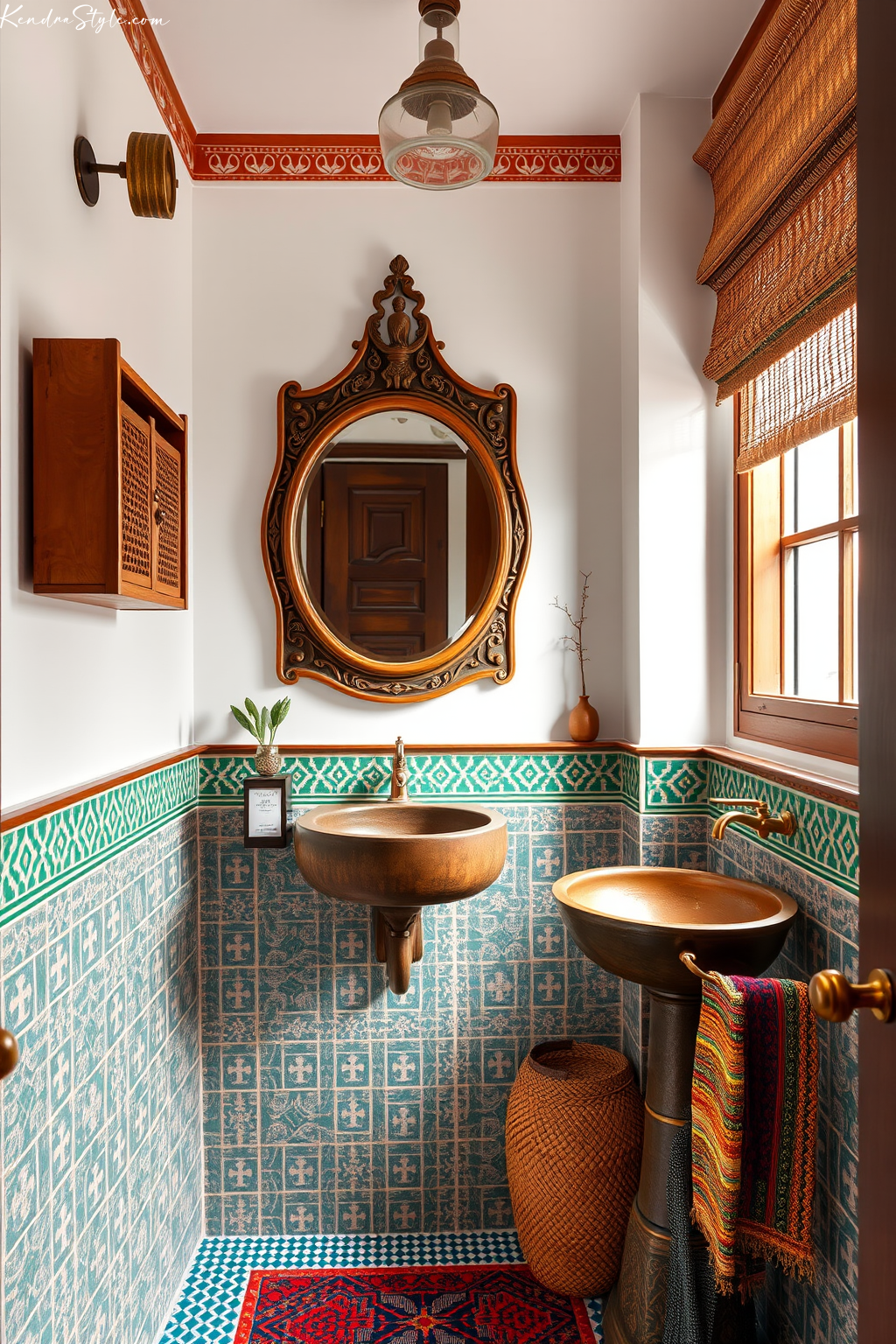 Moroccan Powder Room