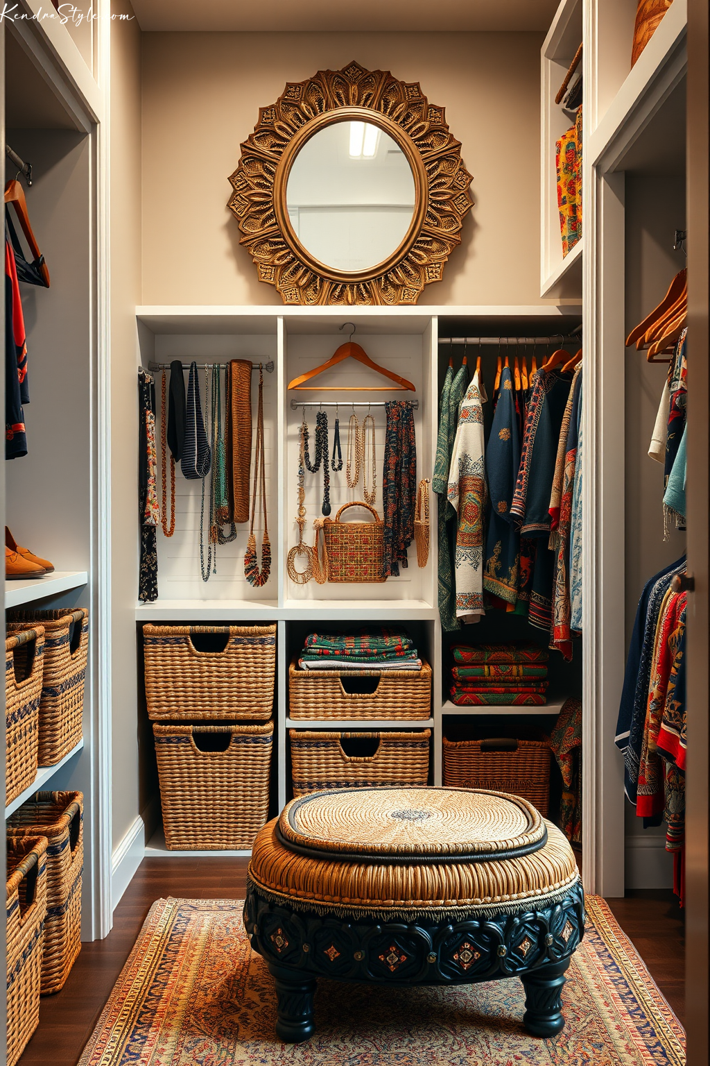 Chic Walk-In Closet