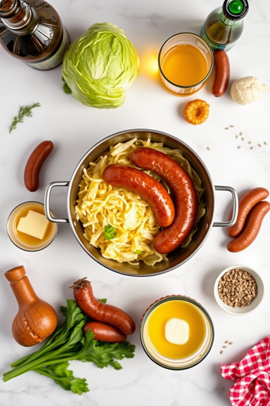 German Cabbage with Sausage Recipe