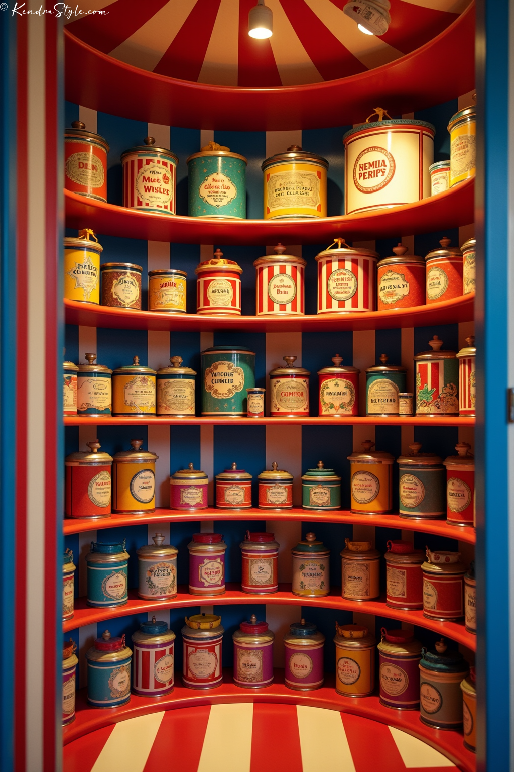 Circus-Themed Pantry Design