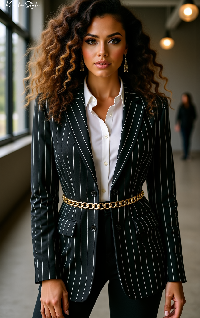 Striped Blazer Bold