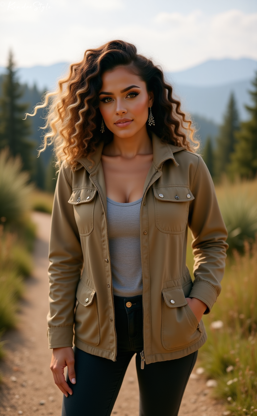 Khaki Anorak Hood