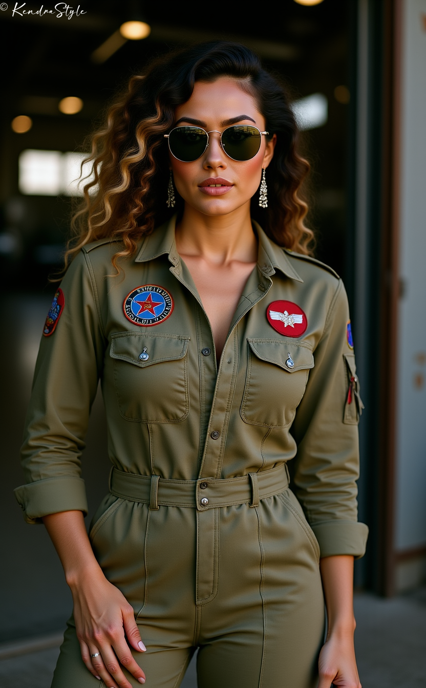 Khaki Flight Suit
