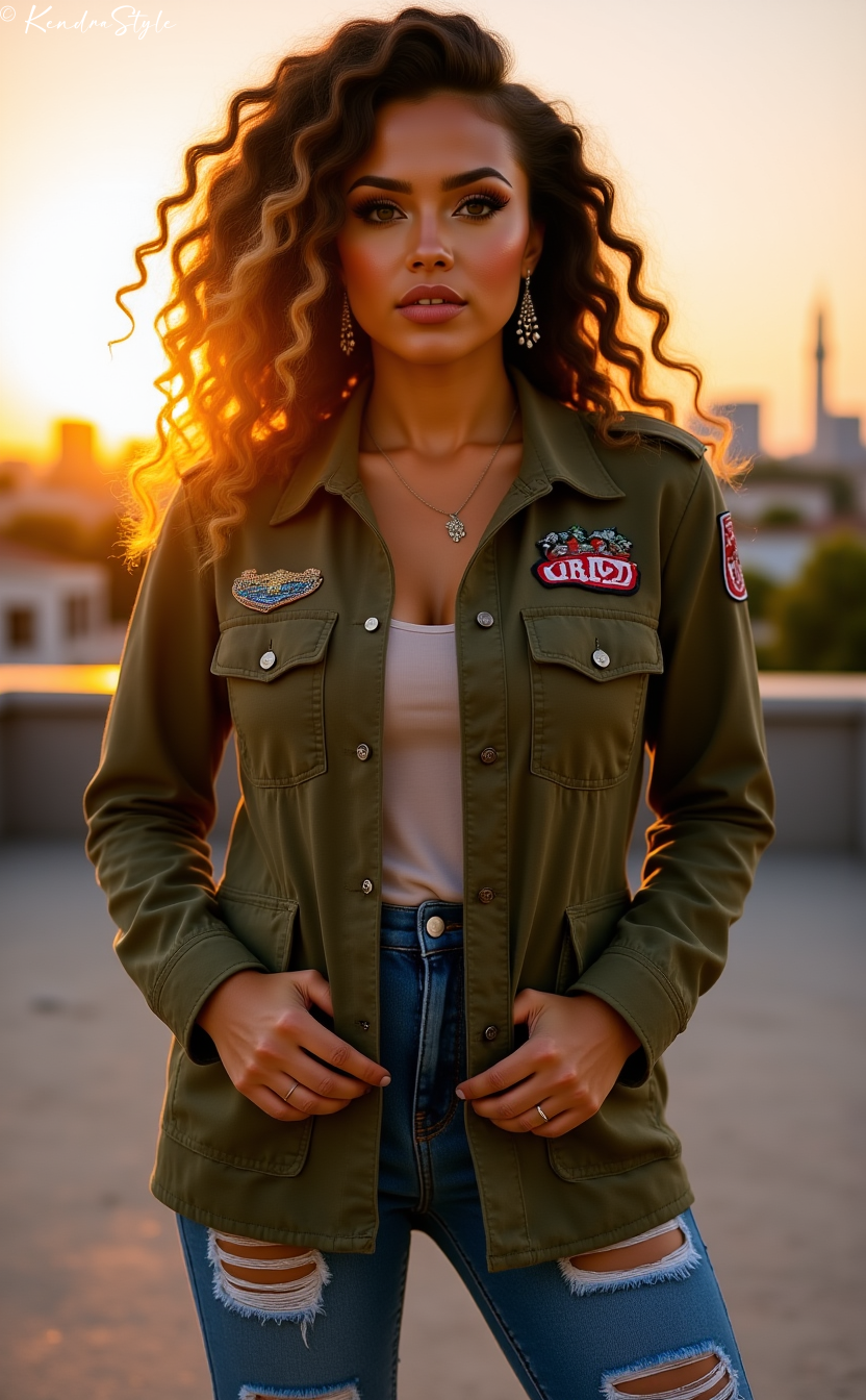 Khaki Military Jacket