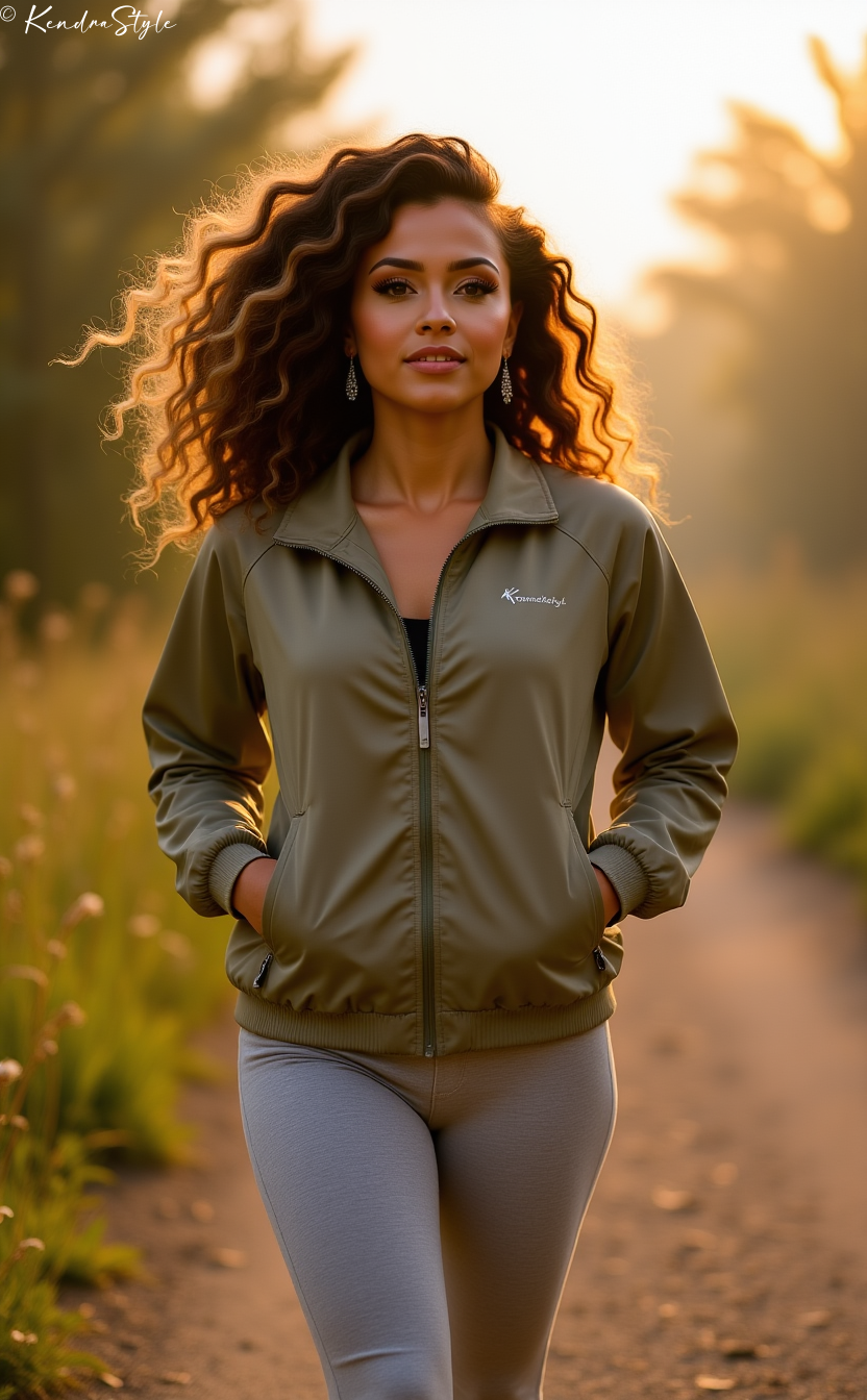 Khaki Windbreaker