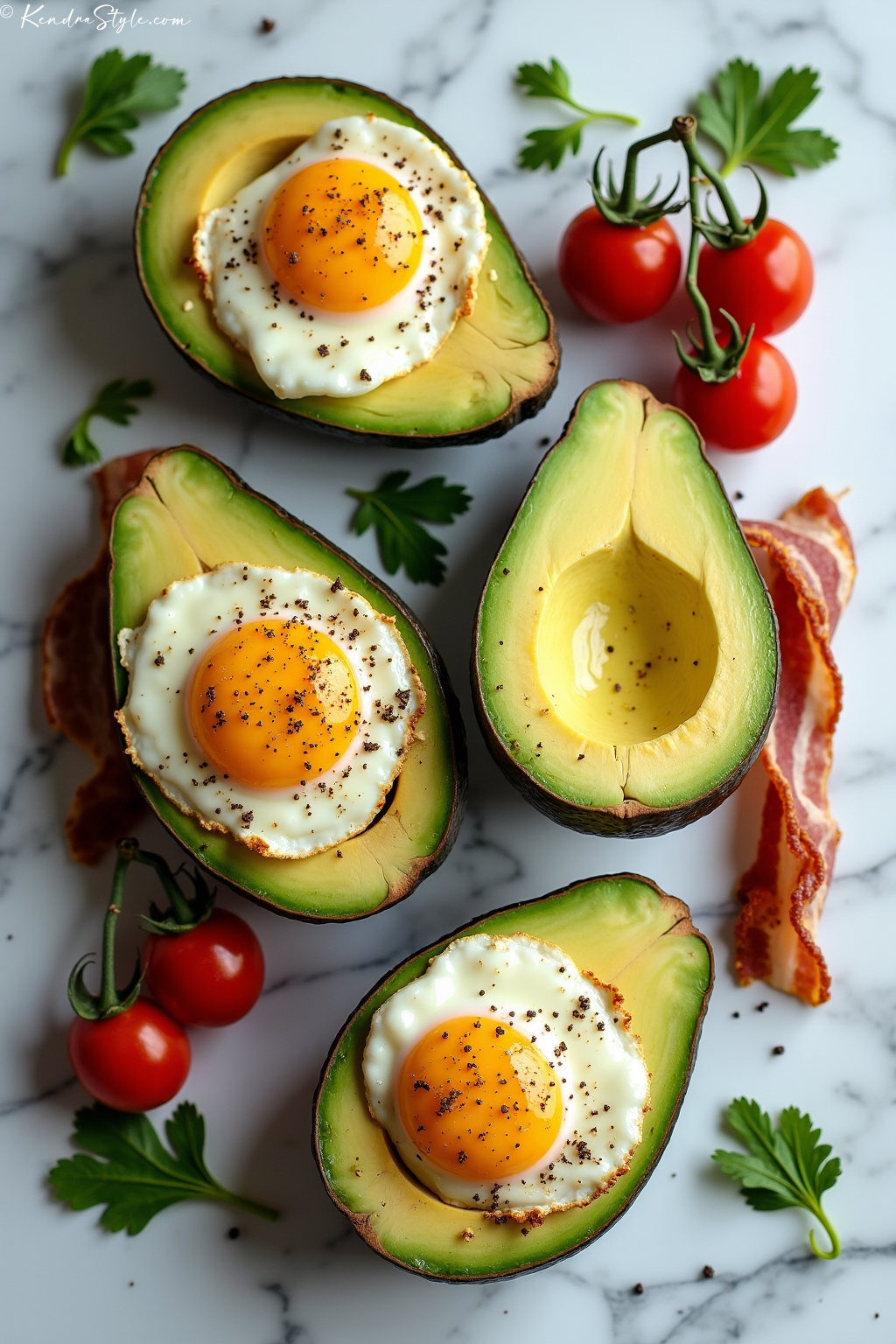 Avocado Egg Breakfast Low-Carb Recipe