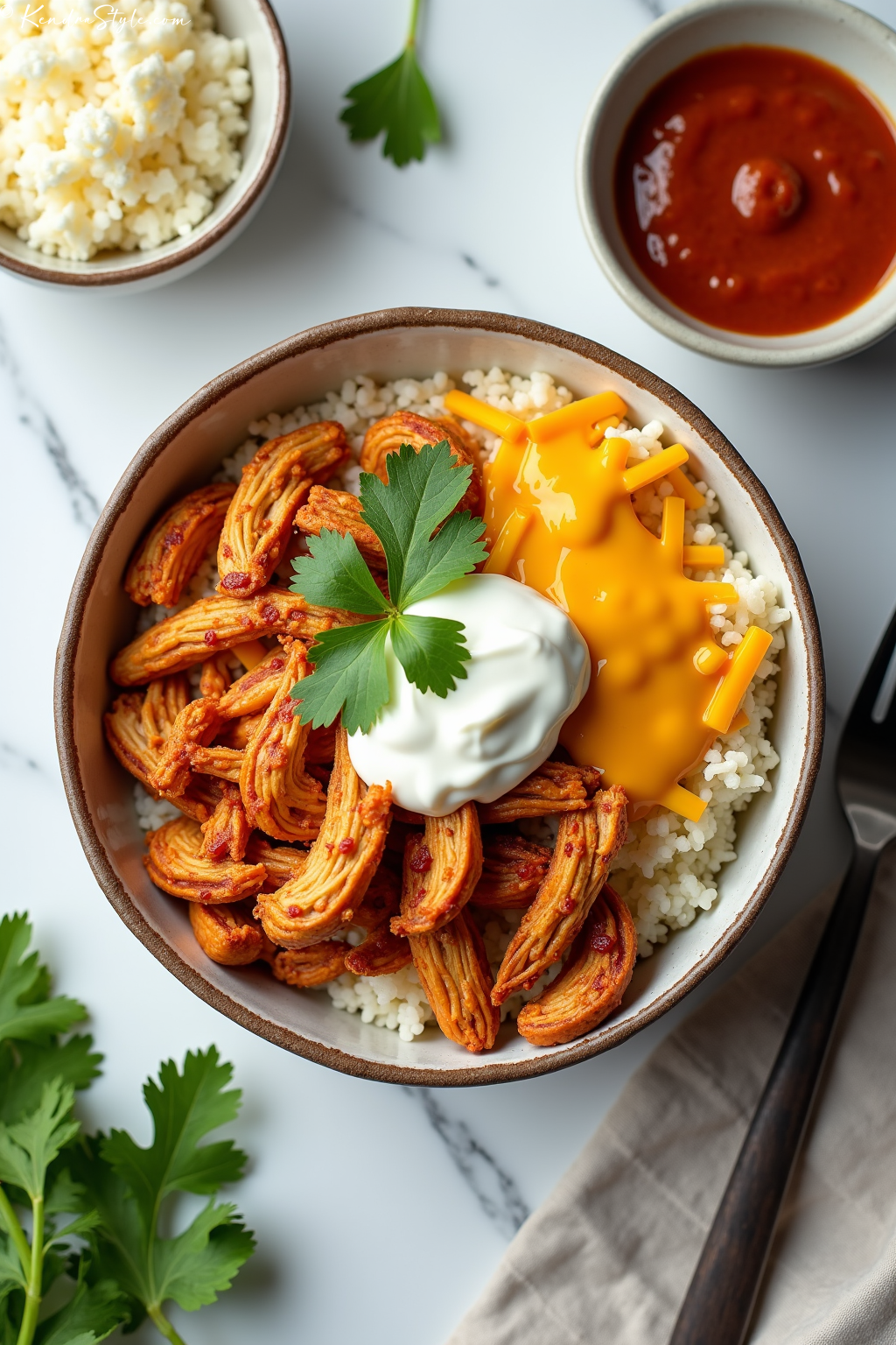 Chicken Enchilada Bowl Low-Carb Recipe