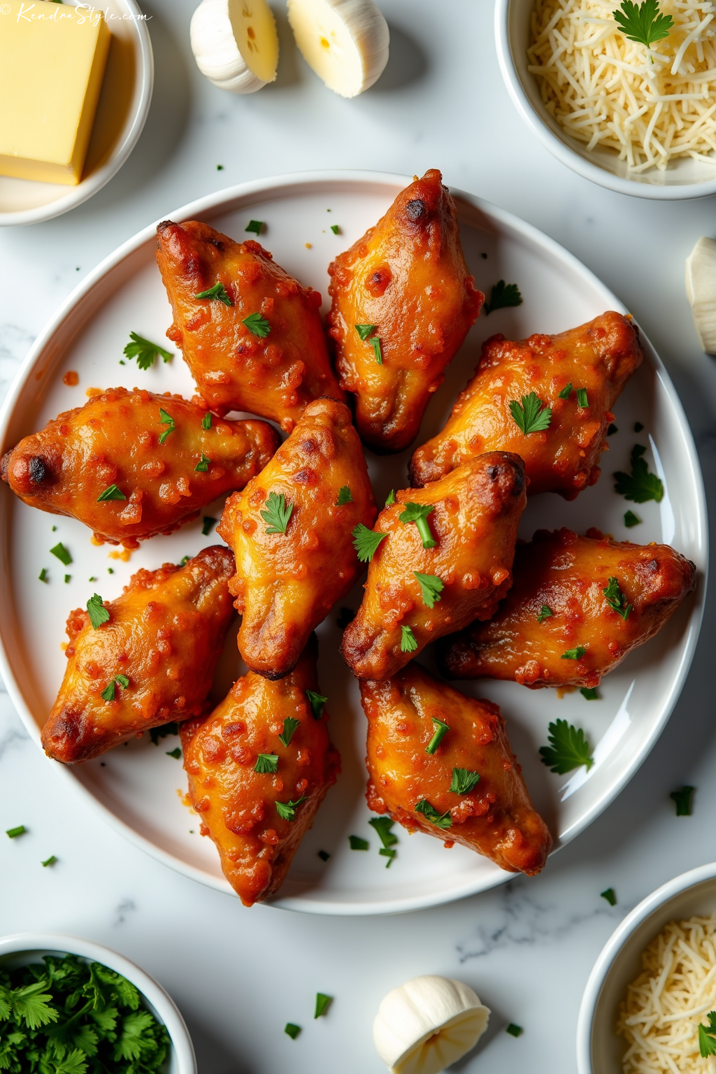 Garlic Parmesan Wings Low-Carb Recipe