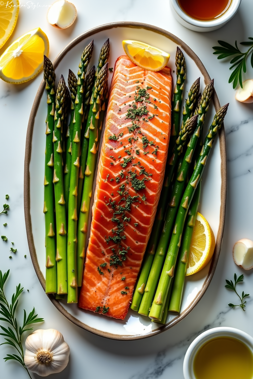 Grilled Salmon Asparagus Low-Carb Recipe