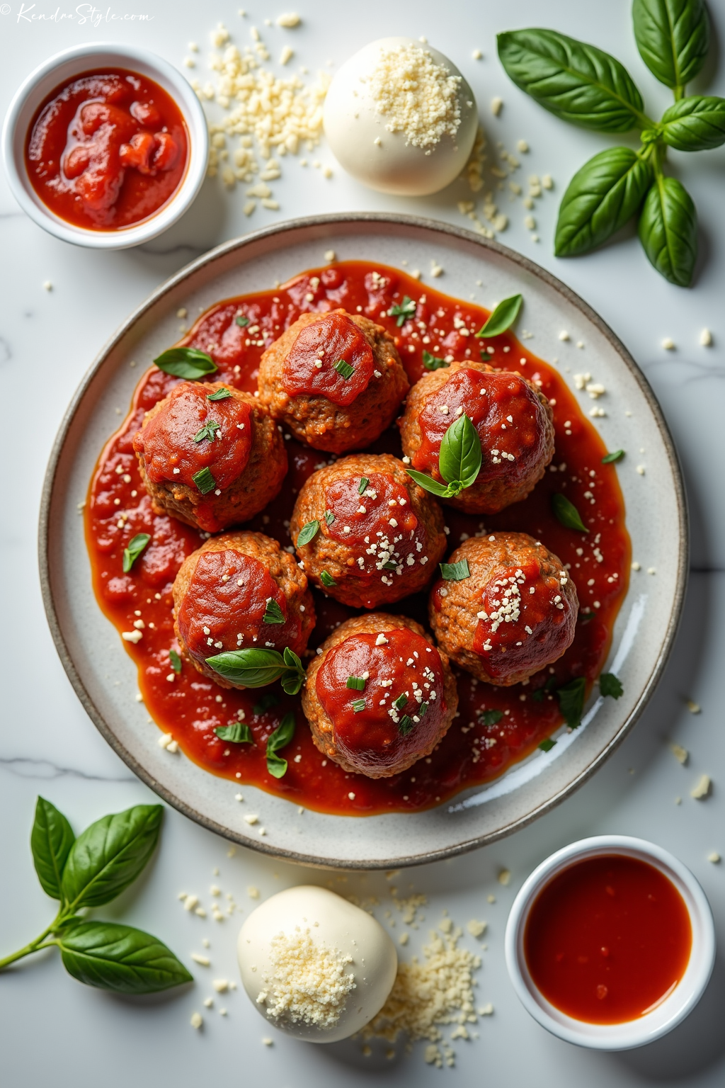 Mozzarella Stuffed Meatballs Low-Carb Recipe