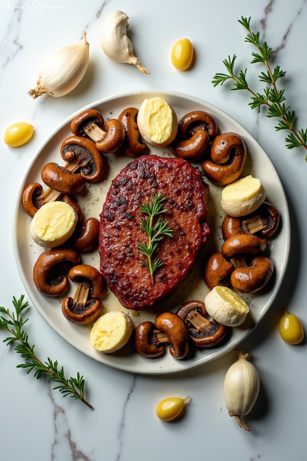 Ribeye Steak Mushrooms Low-Carb Recipe