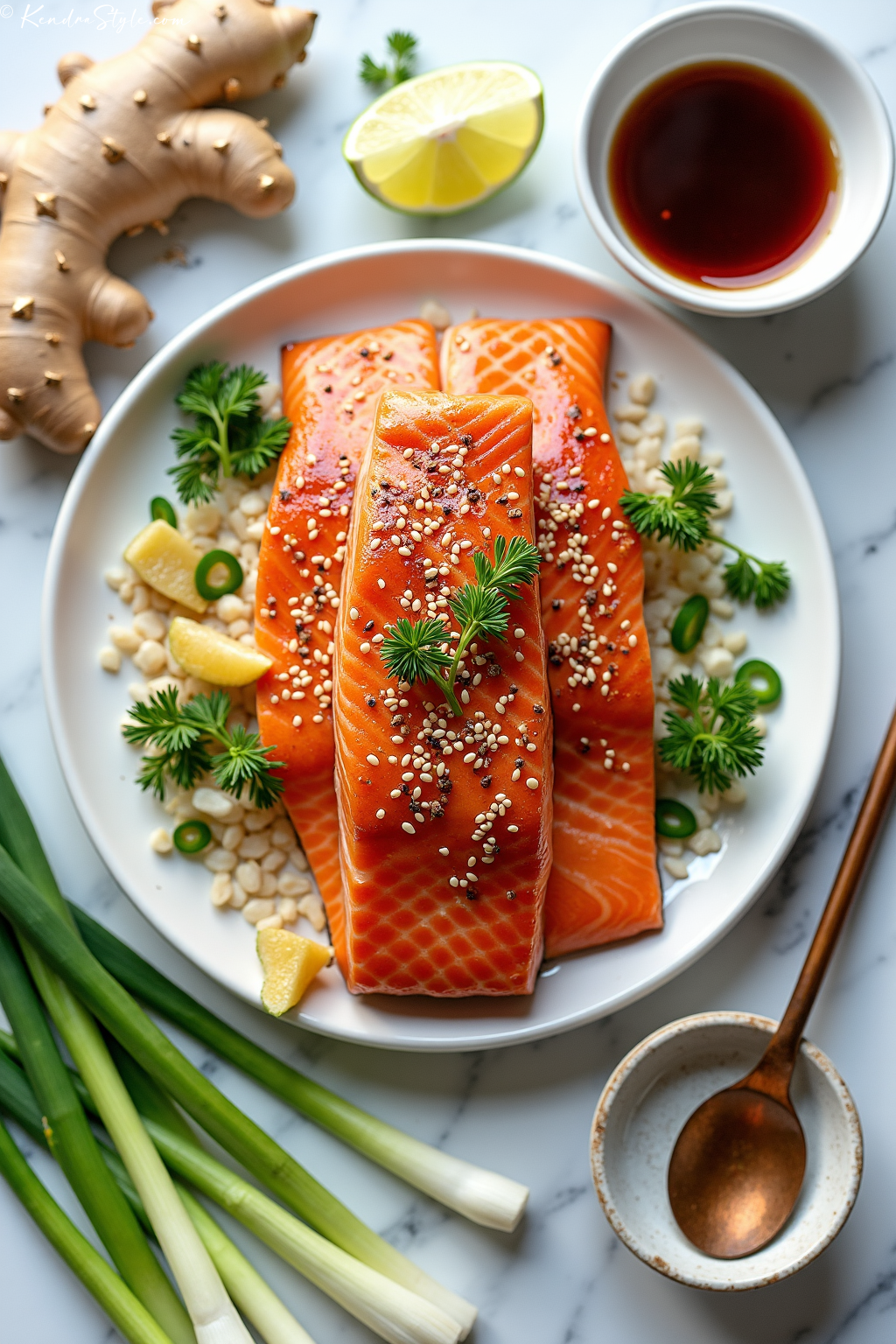 Sesame Ginger Salmon Low-Carb Recipe