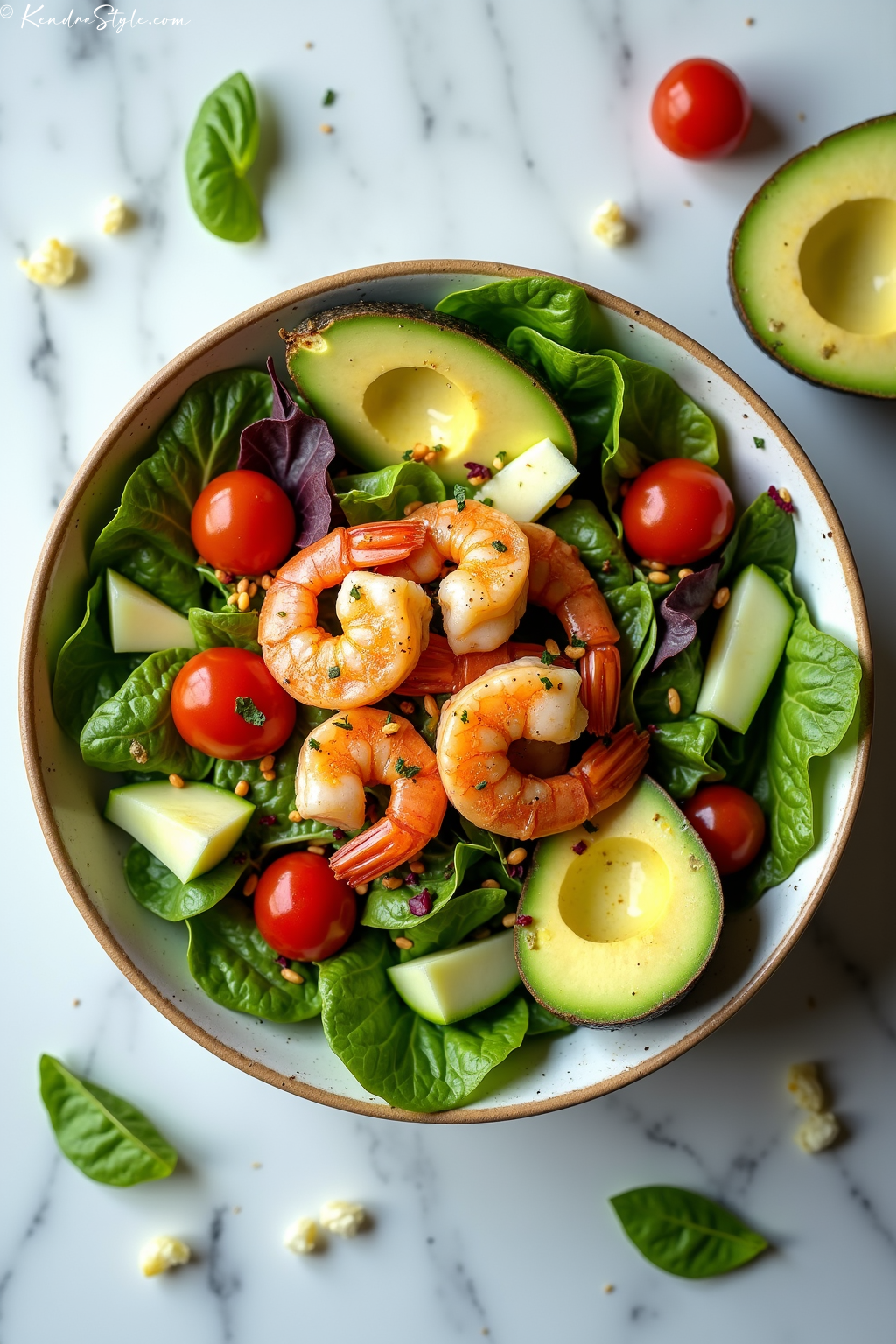 Shrimp Avocado Salad Low-Carb Recipe