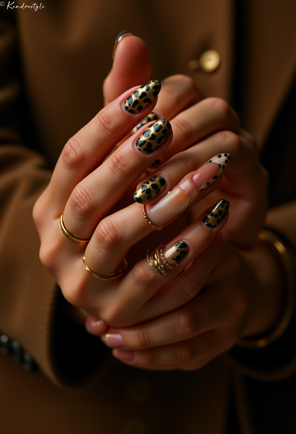 Warm Terracotta Tones - Nail Art Design Inspiration