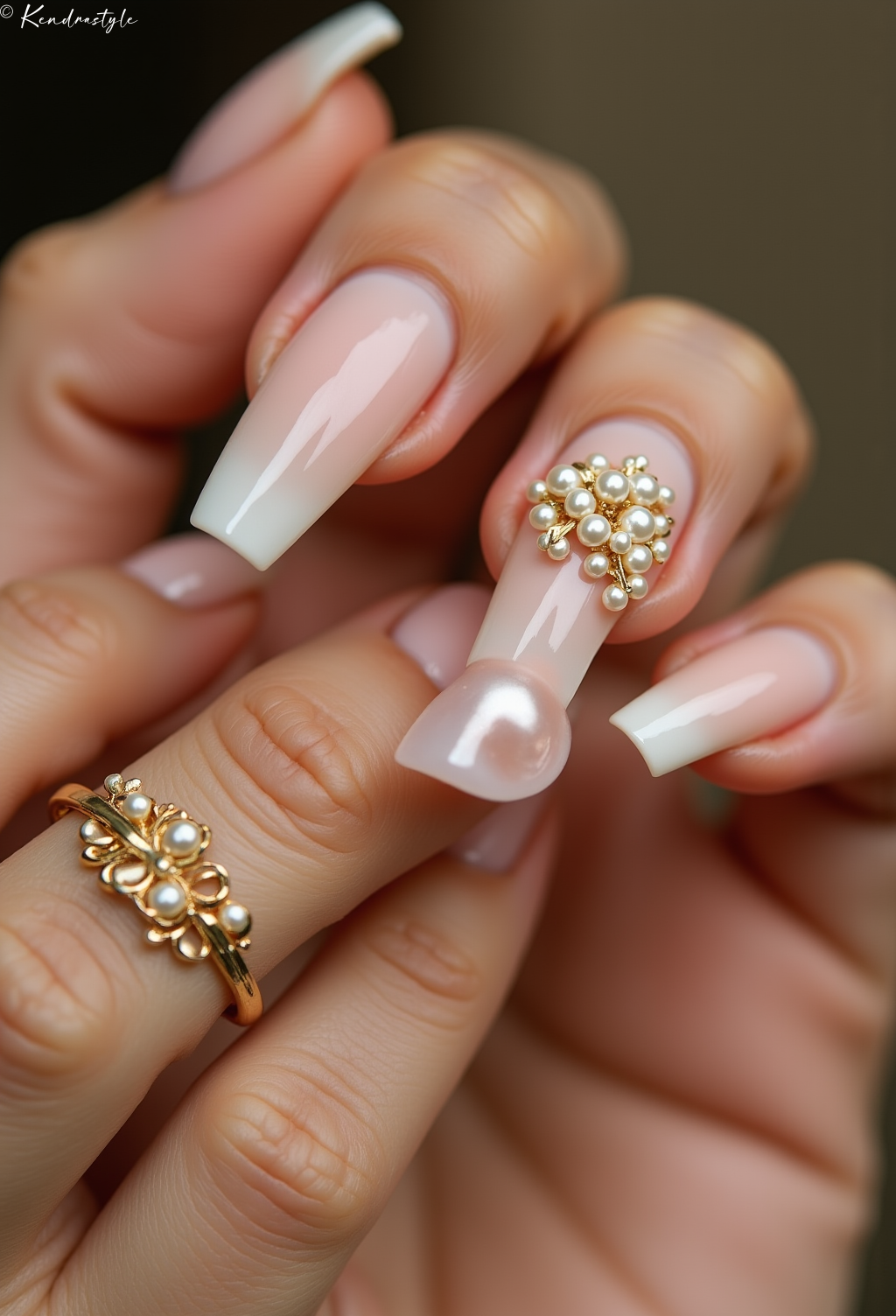 Gold Leaf Luxury - Nail Art Design Inspiration