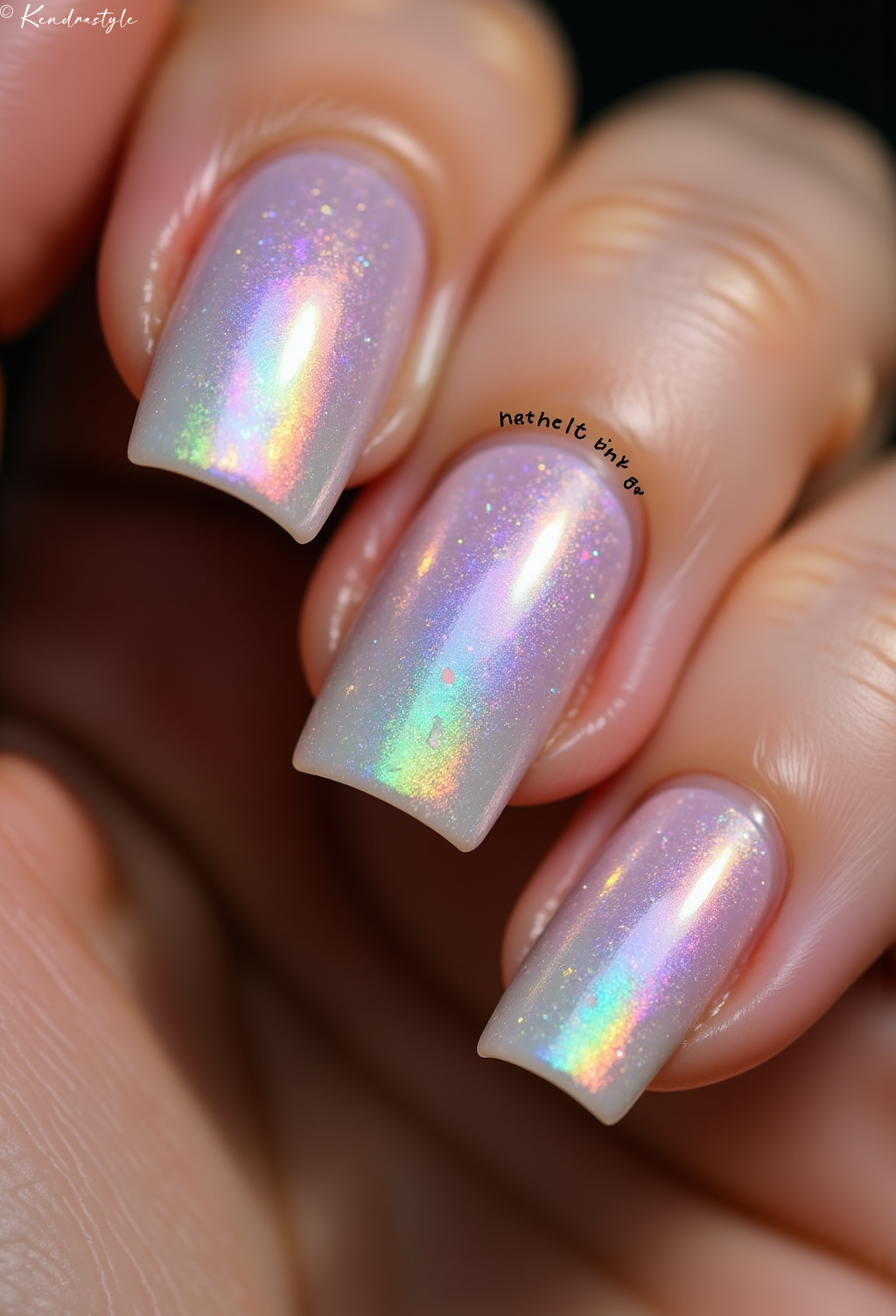 Rainbow Chrome - Nail Art Design Inspiration