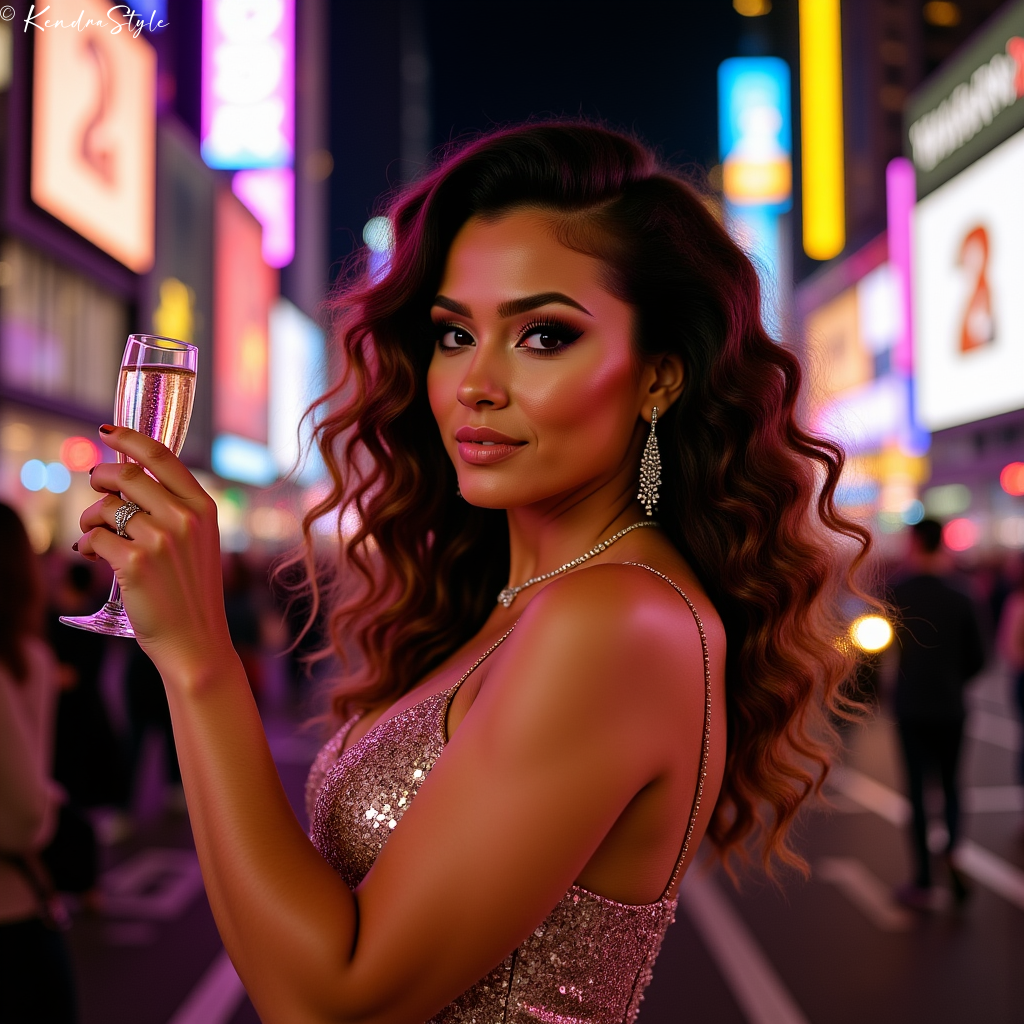 Gold Sequin Masterpiece NYE Dress