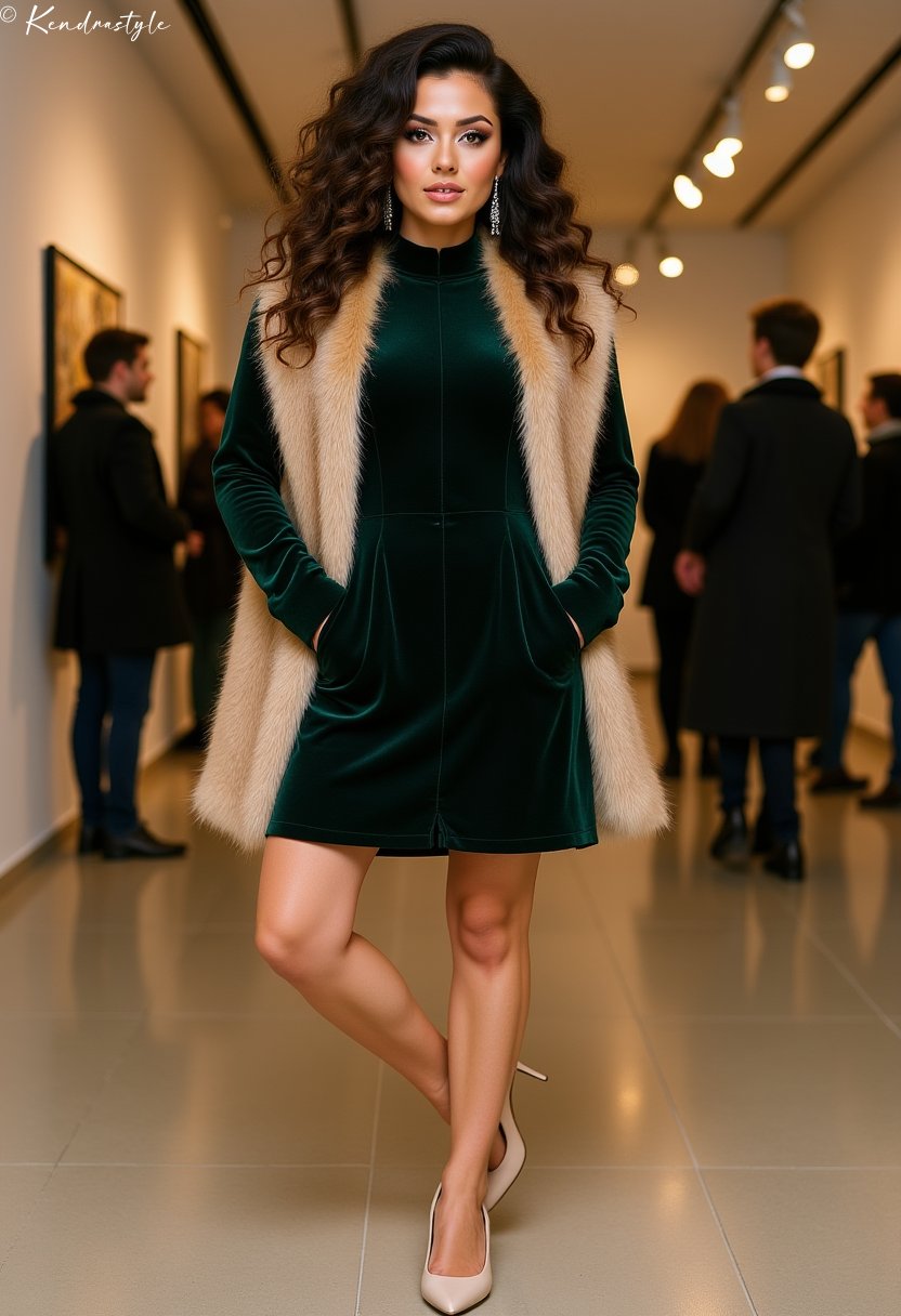 Black blazer dress winter cocktail outfit