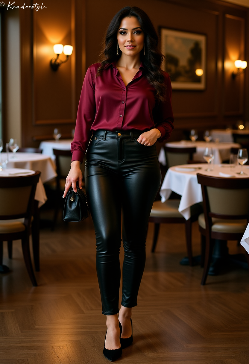 Fuchsia pink blazer winter bold outfit