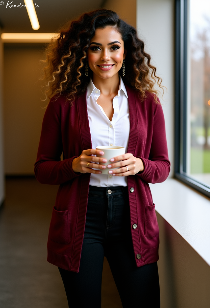 Gray monochrome modern winter outfit