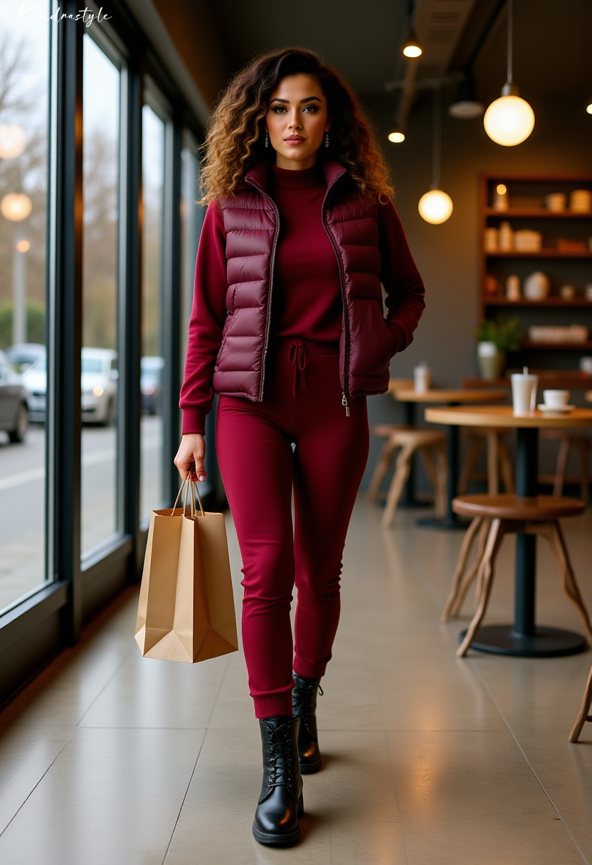 Navy plaid professional winter outfit