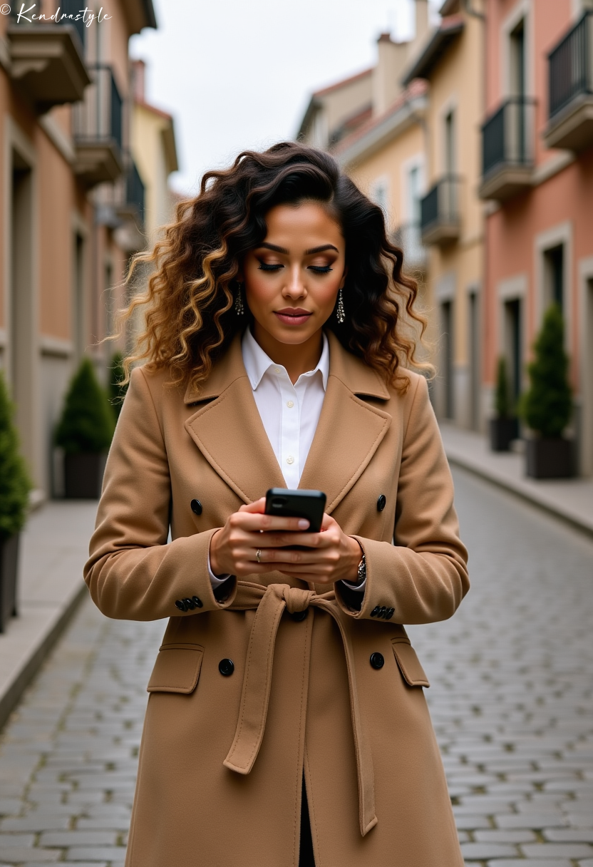 Tan relaxed layered winter outfit