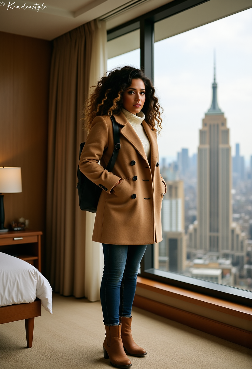 Mustard statement winter finale outfit