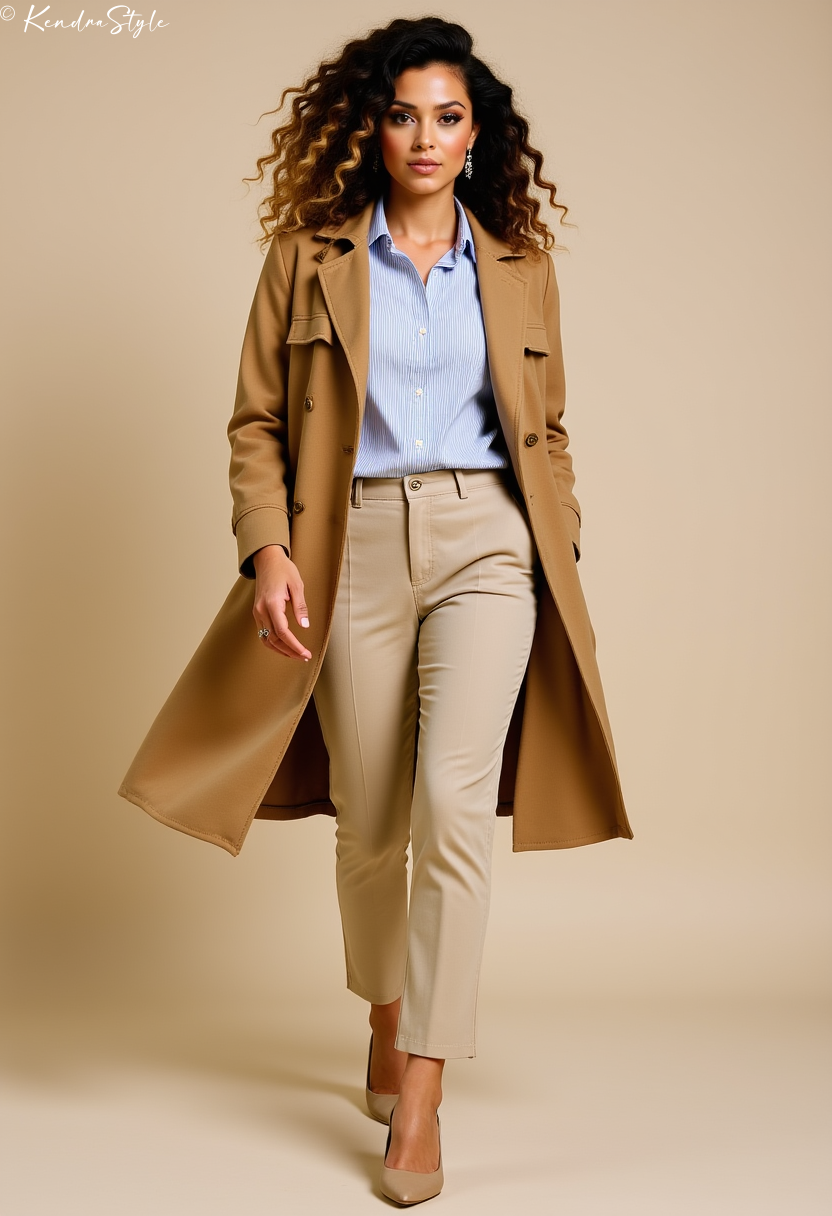 Camel Trench Coat - Capsule Wardrobe Essential