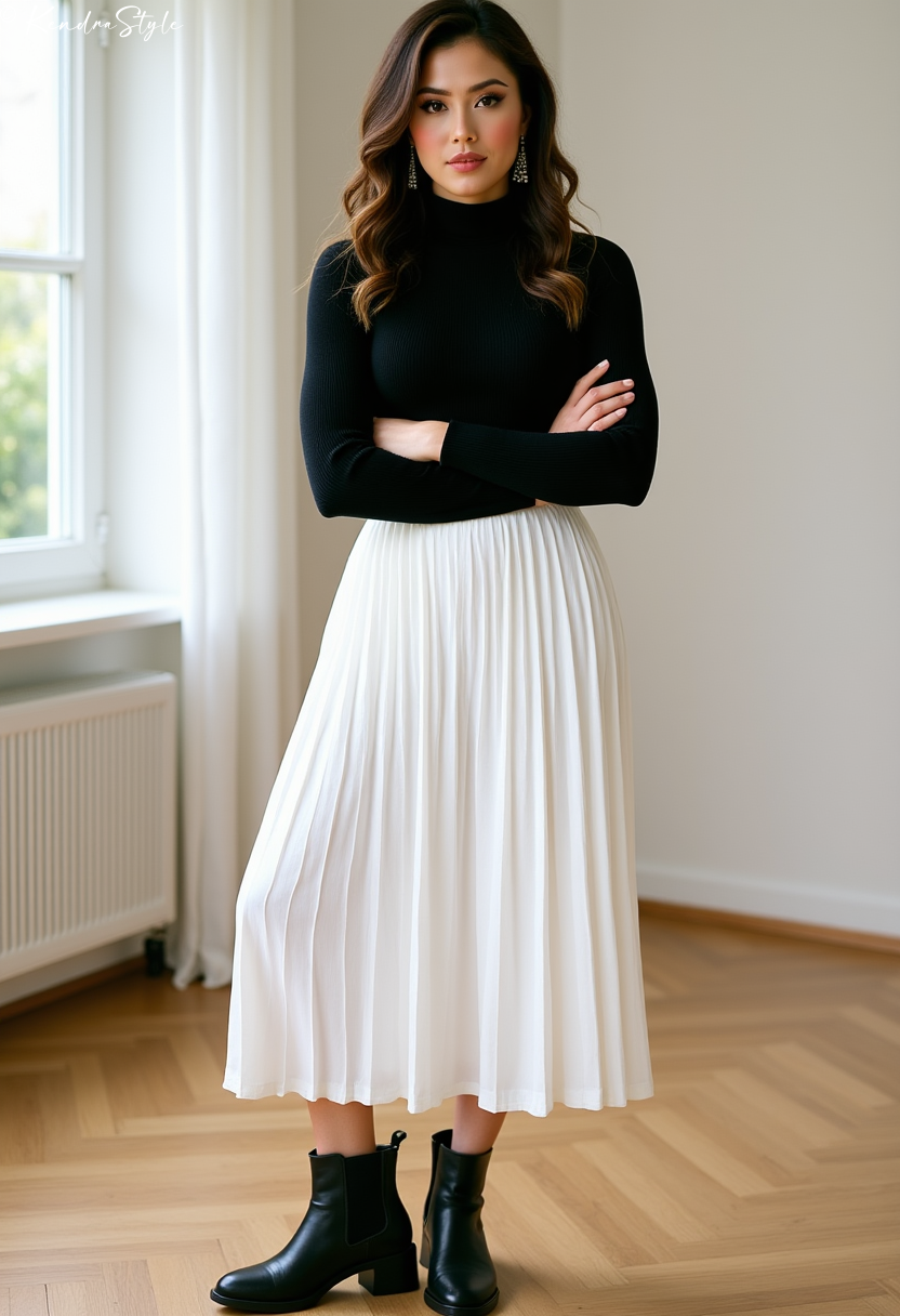 White Midi Skirt - Capsule Wardrobe Essential