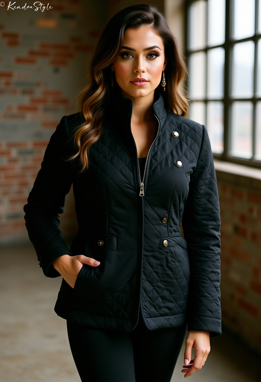 Black Quilted Jacket