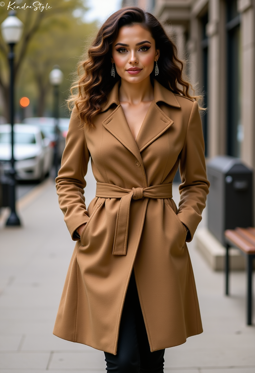 Camel Belted Coat