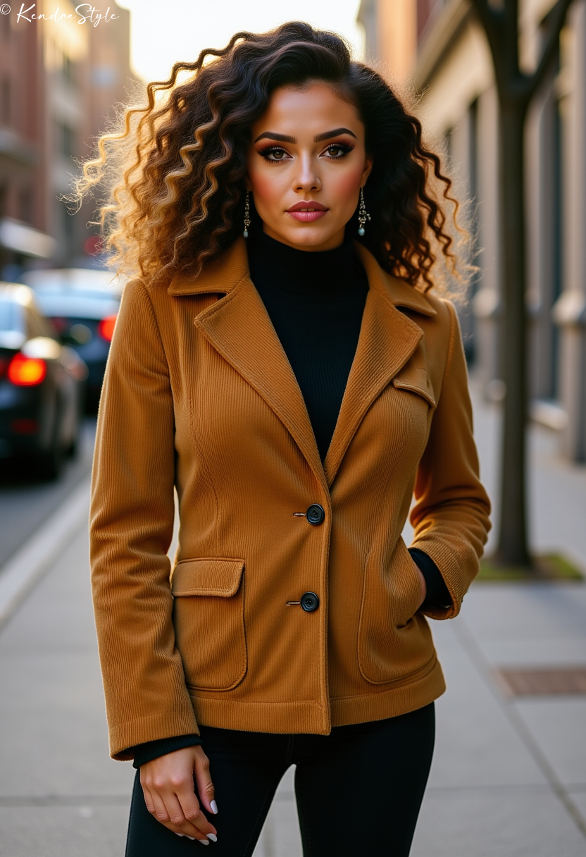 Tan Corduroy Jacket