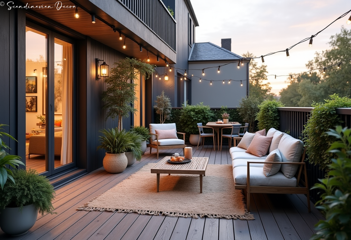 Minimalist Scandinavian Balcony