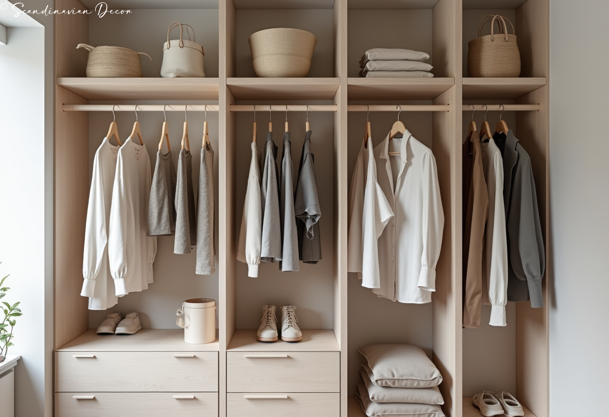 Minimalist Scandinavian Closet