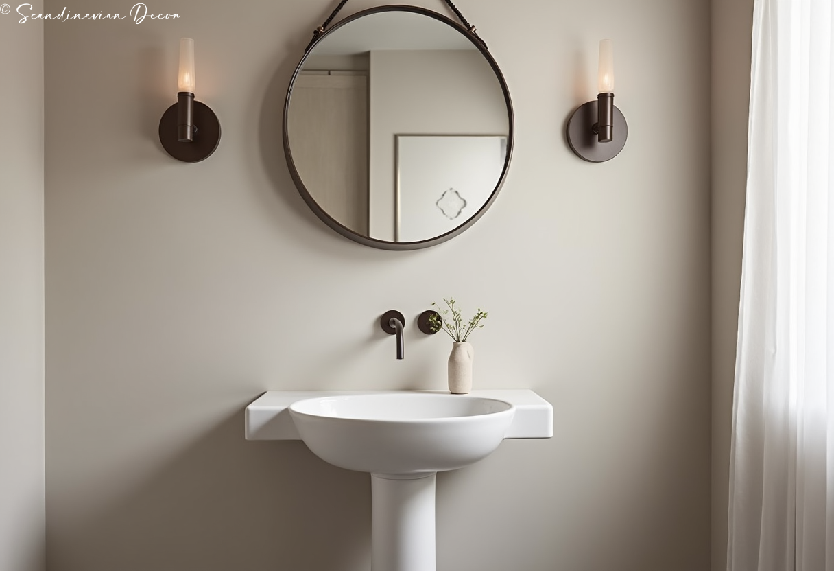 Minimalist Scandinavian Powder Room