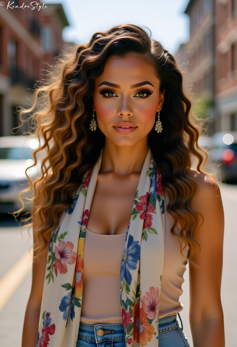 Braid Crown Scarf Style