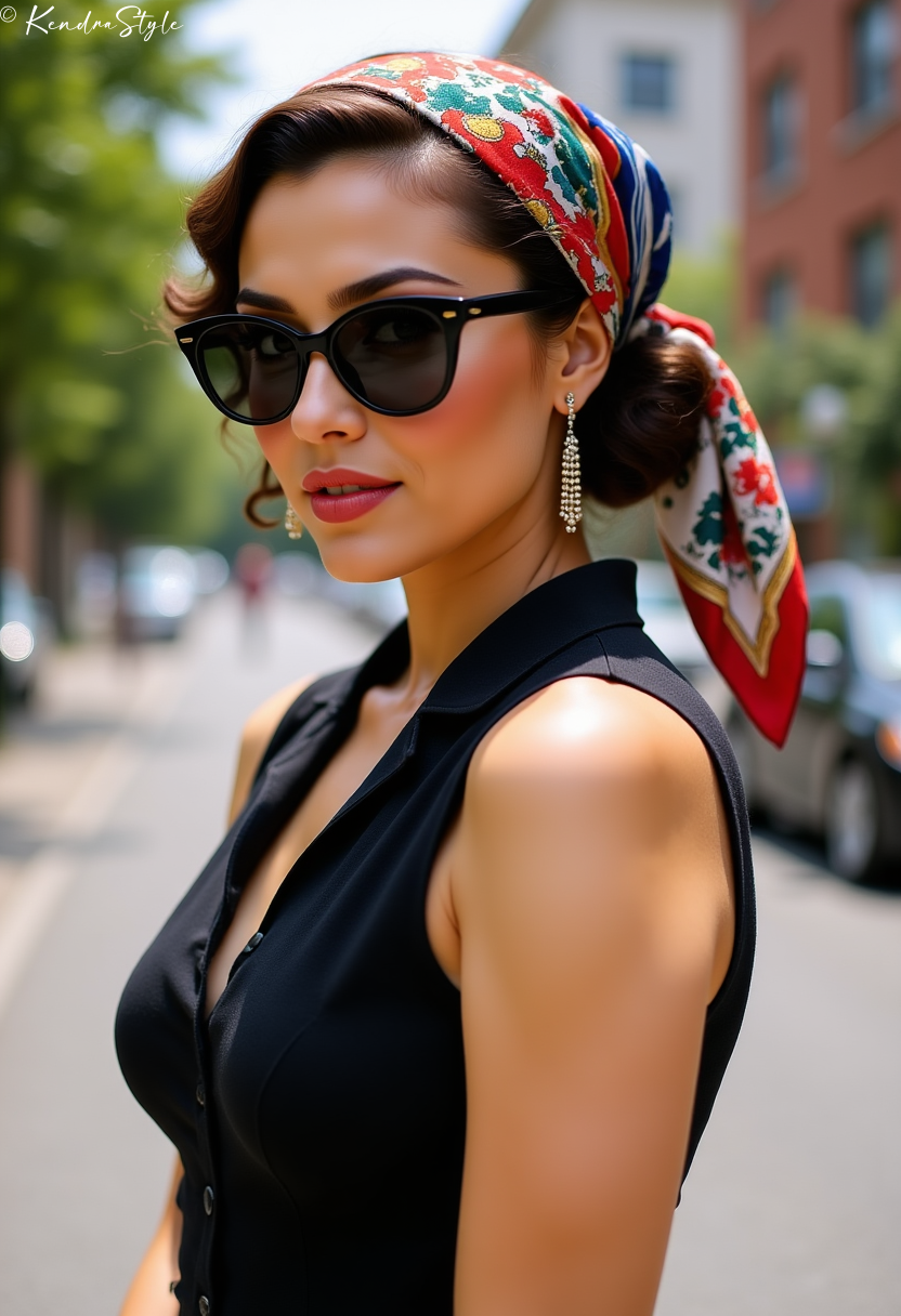 Head Scarf Vintage Style