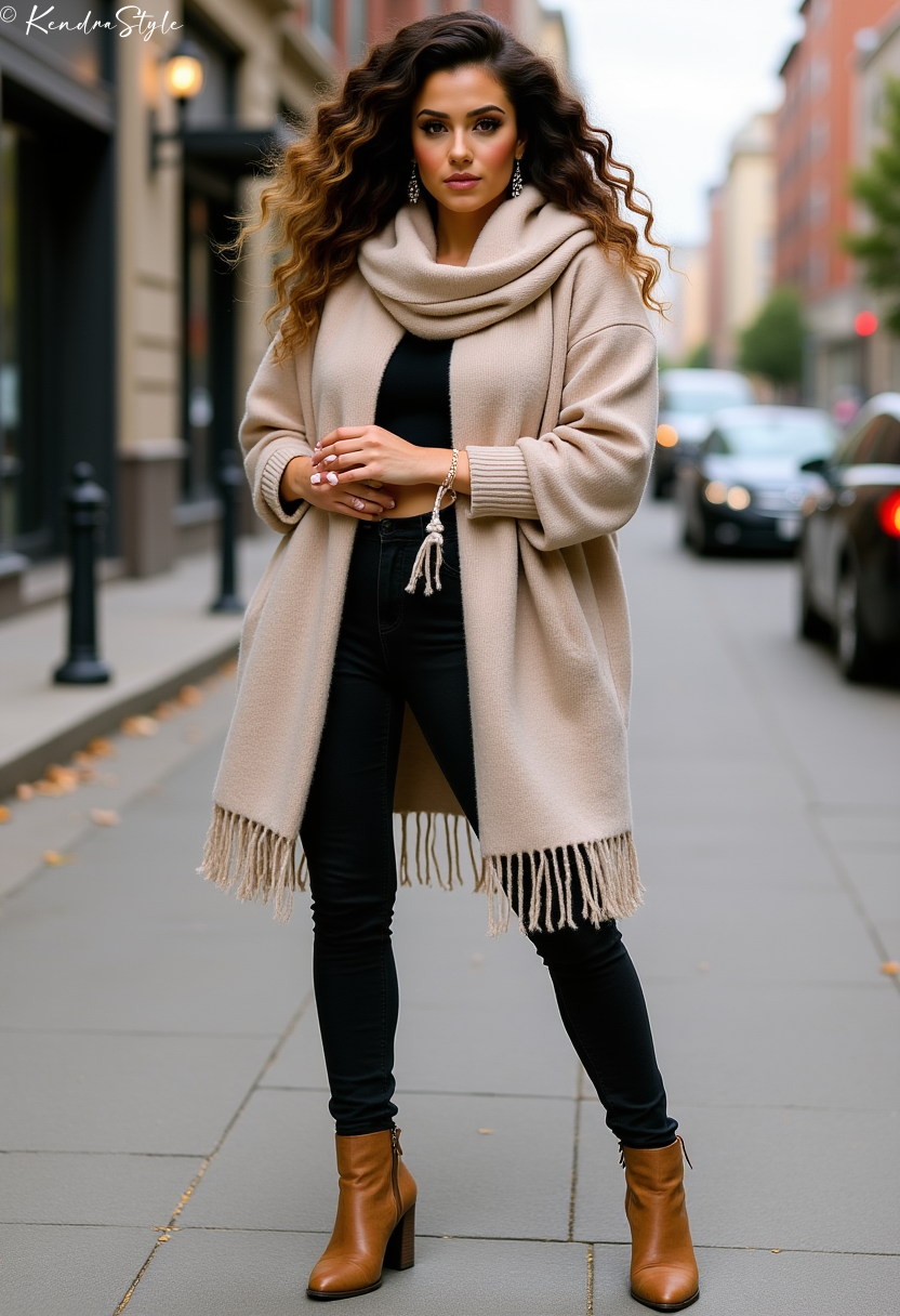Oversized Wrap Scarf Style