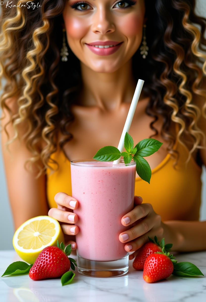 Strawberry Basil Smoothie Recipe