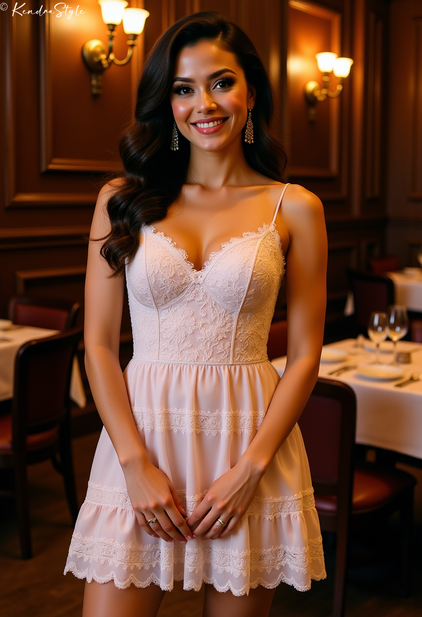 Floral Lace Tiered Dress