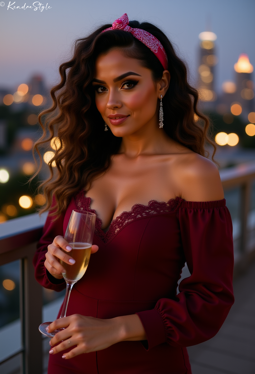 Lace Bandana Style Top