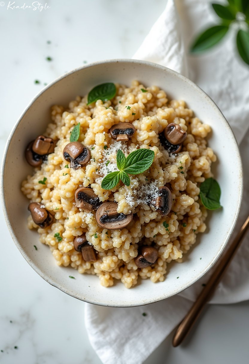 Vegetarian Mushroom Risotto Recipe