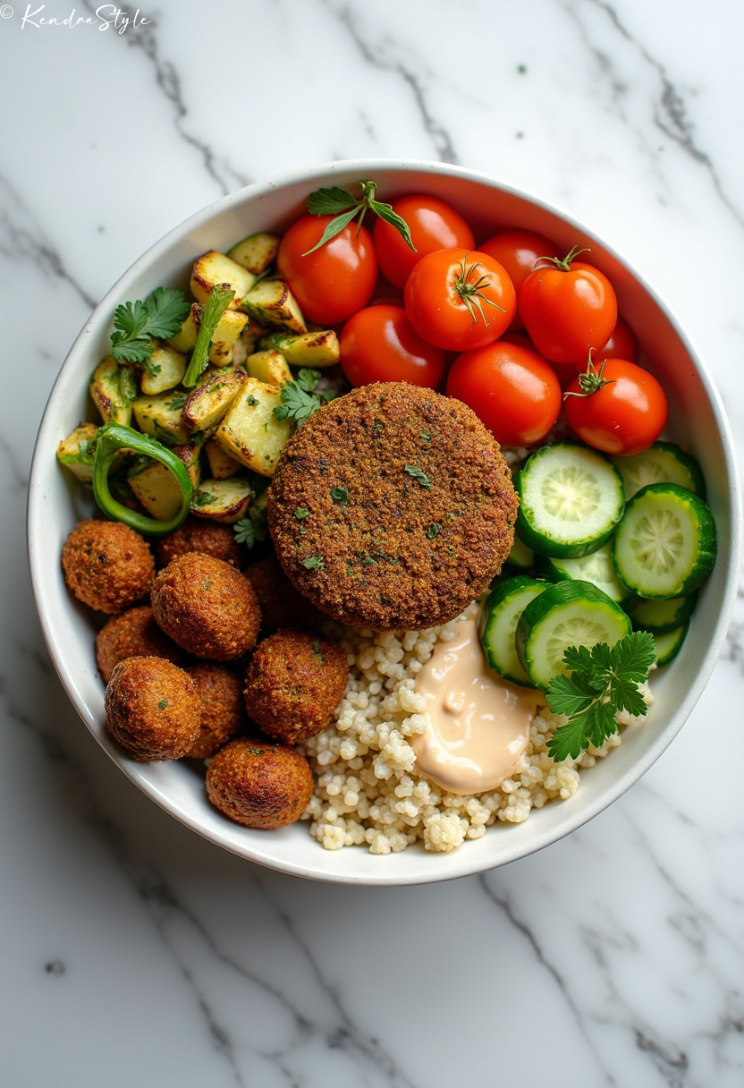 Vegetarian Falafel Buddha Bowl Recipe