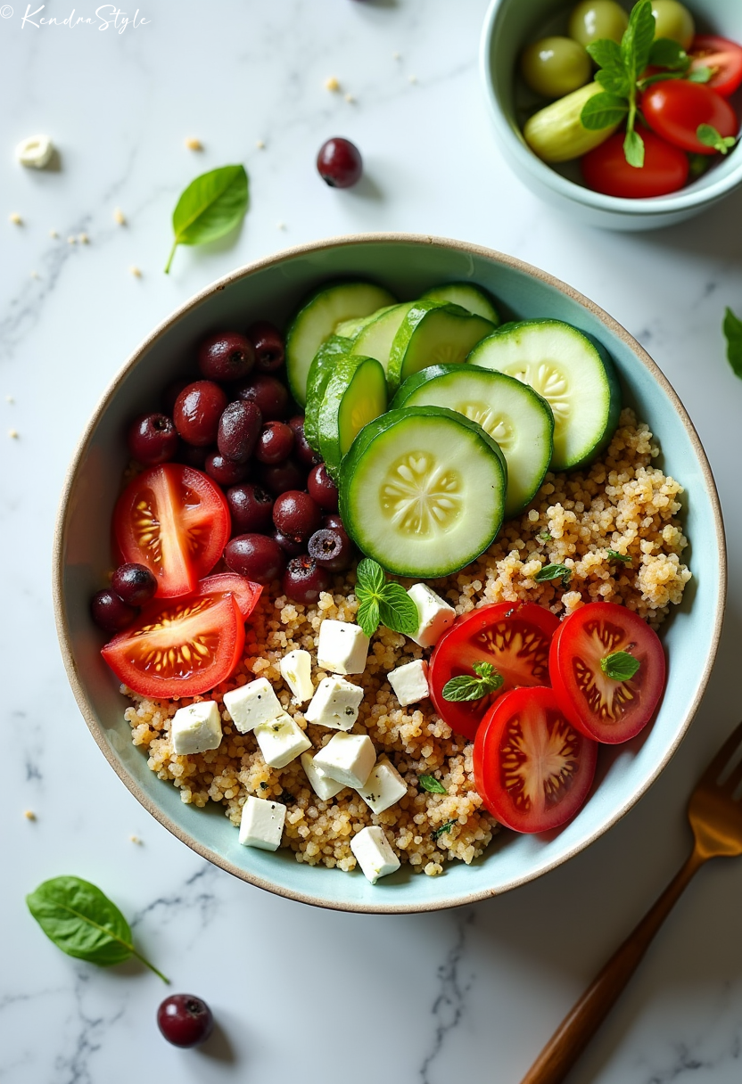 Vegetarian Mediterranean Quinoa Bowl Recipe